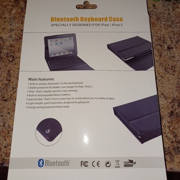 New bluetooth keyboard case speciially designed for ipad 1 ipad 2 - Picture 2 of 8